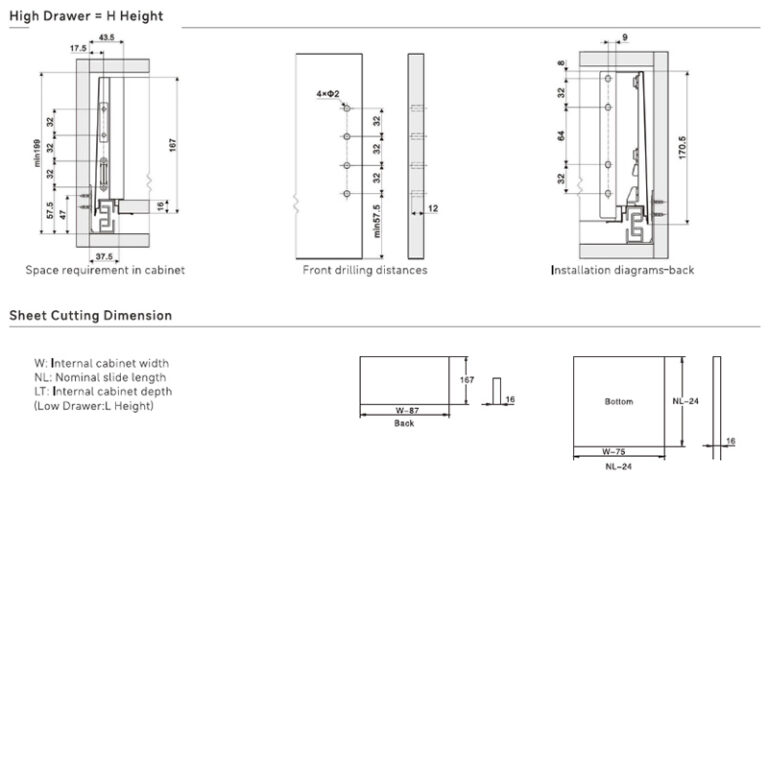 Arista Metal Drawer Box System | Height: H - 6.75" (170 mm) - Image 5