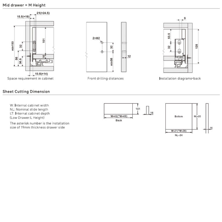 U-Max Metal Drawer Box System | Height: M - 5" (128 mm) - Image 5